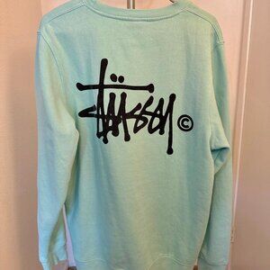 STUSSY Basic Logo Crew Sweatshirt